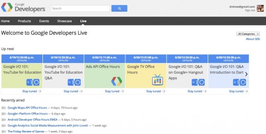 Google Developers Live