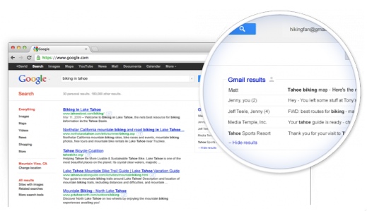 谷歌将Gmail个人邮件划入搜索范围